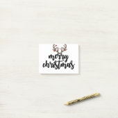 Frohe Weihnachtsrentiere Anbeter Familiengeschenk Post-it Klebezettel (Auf Schreibtisch)