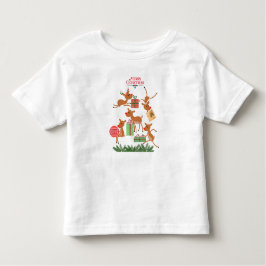 Frohe Weihnachtsrentiere Kleinkind T-shirt