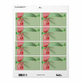 Frohe Weihnachtsribons und Bows Kitchen Labels (Vorne)