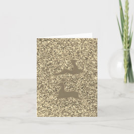 Frohe Weihnachtsrinderkarte Feiertagskarte