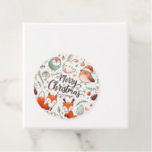 Frohe Weihnachtsrobben und Füchse Geschenkanhänger (Beispiel)