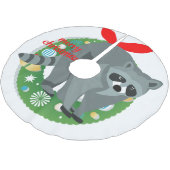 Frohe Weihnachtsrock Polyester Weihnachtsbaumdecke (Schrägansicht)