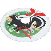 Frohe Weihnachtsrock Polyester Weihnachtsbaumdecke (Schrägansicht)