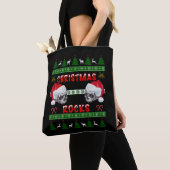 Frohe WeihnachtsROCKS Ugly Christmas Sweater Tasche (Von Nahem)
