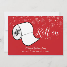 Frohe Weihnachtsrolle 2022 im neuen Jahr Feiertagskarte