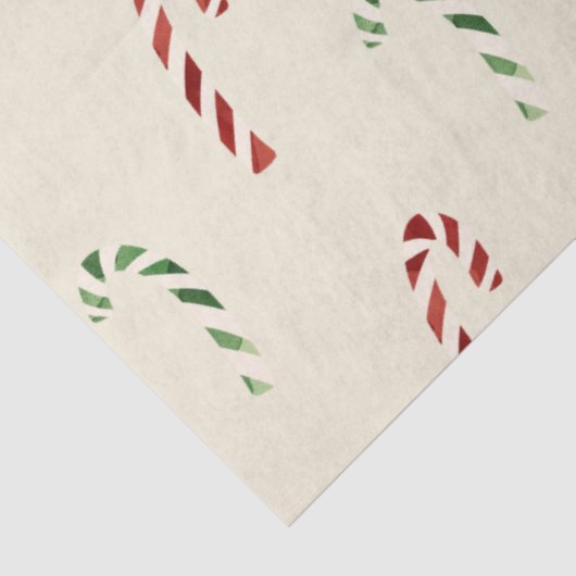 Frohe Weihnachtsrote und grüne Süßigkeiten Seidenpapier (Ausschnitt)