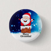 Frohe Weihnachtsrunde Button (Vorderseite)