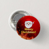 Frohe Weihnachtsrunde Button (Vorne & Hinten)