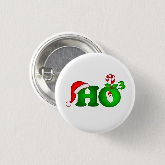 Frohe Weihnachtsrunde Button (Vorne & Hinten)