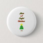 Frohe Weihnachtsrunde Button (Vorderseite)