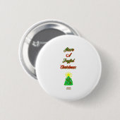 Frohe Weihnachtsrunde Button (Vorne & Hinten)