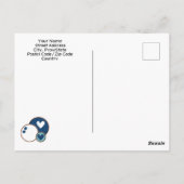 Frohe Weihnachtsrunde Postkarte (Rückseite)