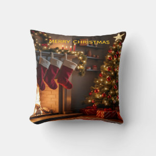 Frohe Weihnachtssaal Kissen
