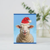 Frohe Weihnachtsschaf - Aktualisierung Postkarte (Stehend Vorderseite)