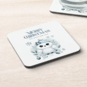 Frohe Weihnachtsschale Getränkeuntersetzer (Linke Seite)