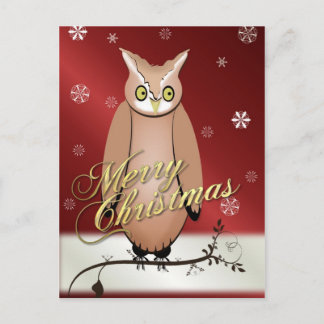 Frohe Weihnachtsschale Red Post Card Feiertagspostkarte