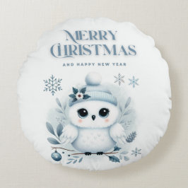 Frohe Weihnachtsschale Rundes Kissen