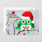 Frohe Weihnachtsschale Trend Feiertagspostkarte (Vorne/Hinten)