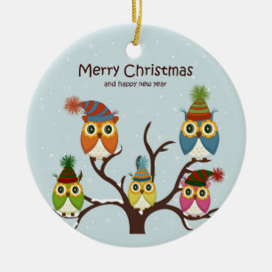 Frohe Weihnachtsschalen auf dem Baum Keramik Ornament