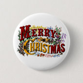 Frohe Weihnachtsschaltfläche Button (Vorderseite)