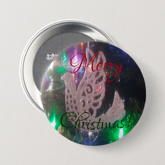 Frohe Weihnachtsschaltfläche Button (Vorne & Hinten)