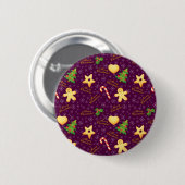 Frohe Weihnachtsschaltfläche Button (Vorne & Hinten)