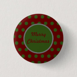 Frohe Weihnachtsschaltfläche (Maroon & Hunter) Button