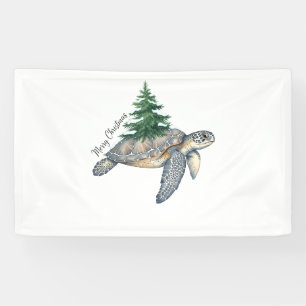 Frohe Weihnachtsschildkröte Banner