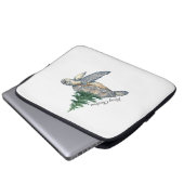 Frohe Weihnachtsschildkröte Laptopschutzhülle (Vorne Knopf)