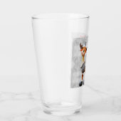 Frohe Weihnachtsschlange mit einem Hut Glas (Rechts)