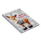 Frohe Weihnachtsschlange mit einem Hut Notizblock (Rechte Seite)