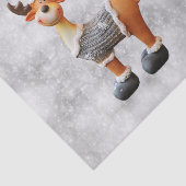 Frohe Weihnachtsschlange mit einem Hut Seidenpapier (Ausschnitt)