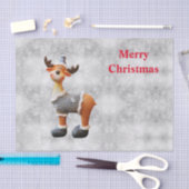 Frohe Weihnachtsschlange mit einem Hut Seidenpapier (Handwerk)