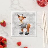 Frohe Weihnachtsschlange mit einem Hut Serviette (Beispiel)