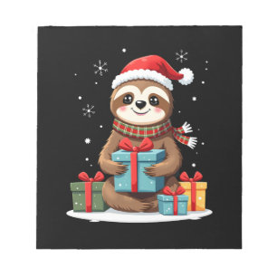 Frohe Weihnachtsschloth cute Weihnachten Schloth W Notizblock