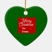 Frohe Weihnachtsschmuck (Hinten)