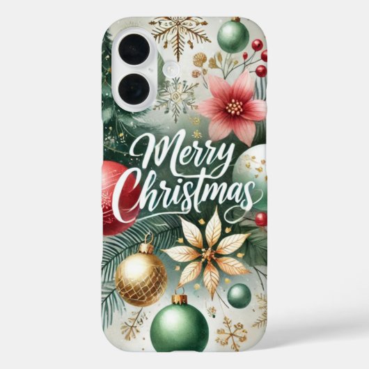 Frohe Weihnachtsschmuck Bliss Case-Mate iPhone Hülle (Rückseite)