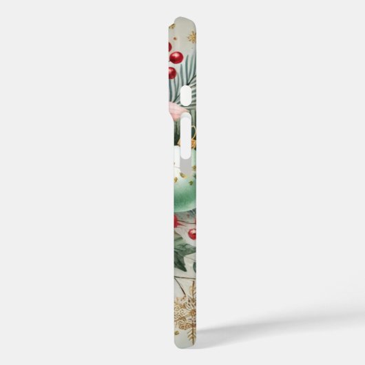 Frohe Weihnachtsschmuck Bliss Case-Mate iPhone Hülle (Rückseite / Links)