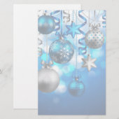Frohe Weihnachtsschmuck Briefpapier (Vorne/Hinten)
