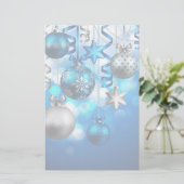 Frohe Weihnachtsschmuck Briefpapier (Stehend Vorderseite)