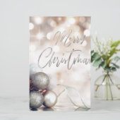 Frohe Weihnachtsschmuck Briefpapier (Stehend Vorderseite)