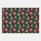 Frohe Weihnachtsschmuck Custom Foto Geschenkpapier Set (Vorderseite 2)