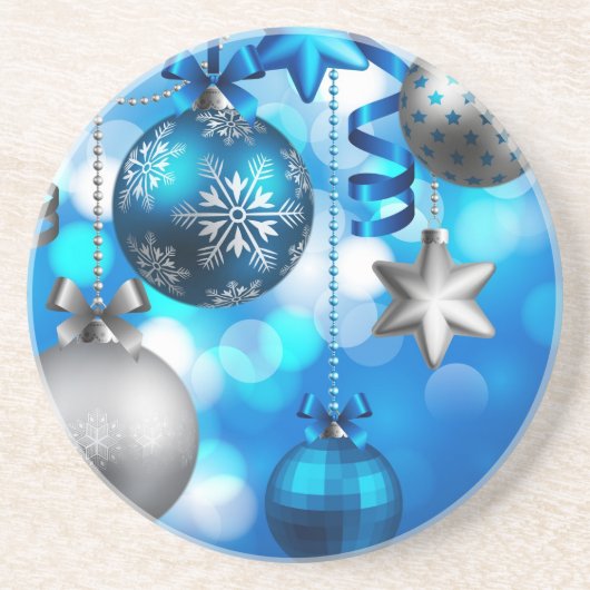 Frohe Weihnachtsschmuck Getränkeuntersetzer (Vorne)