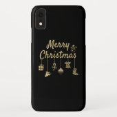Frohe Weihnachtsschmuck Gold Case-Mate iPhone Hülle (Rückseite)