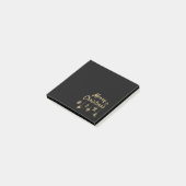 Frohe Weihnachtsschmuck Gold Post-it Klebezettel (angewinkelt)