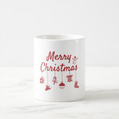 Frohe Weihnachtsschmuck Kaffeetasse (Mittel)