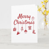 Frohe Weihnachtsschmuck Karte (Gelbe Blume)