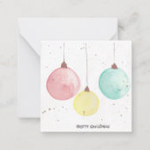 Frohe Weihnachtsschmuck Mitteilungskarte (Vorderseite)