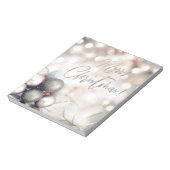 Frohe Weihnachtsschmuck Notizblock (Rotiert)