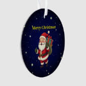 Frohe Weihnachtsschmuck Ornament (Vorderseite)